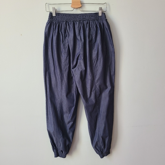 Anthropologie Globetrotter Cotton Chambray Joggers - Picture 5 of 16
